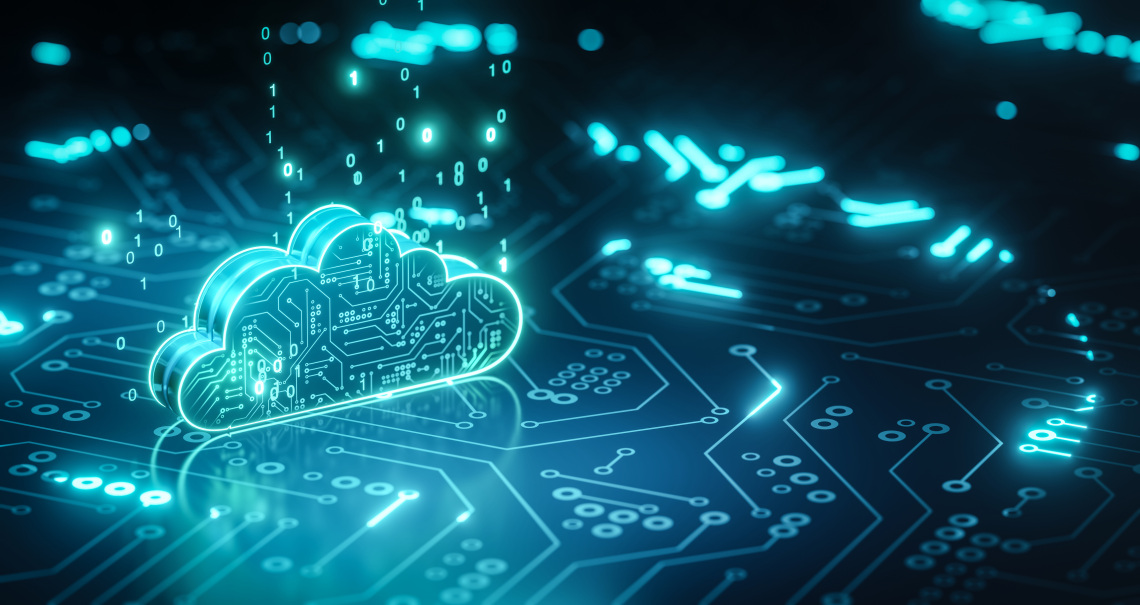 Nube digital conectada a una infraestructura tecnológica que simboliza la soberanía digital, la resiliencia y la gestión segura de los datos en Catalunya y la Unión Europea.